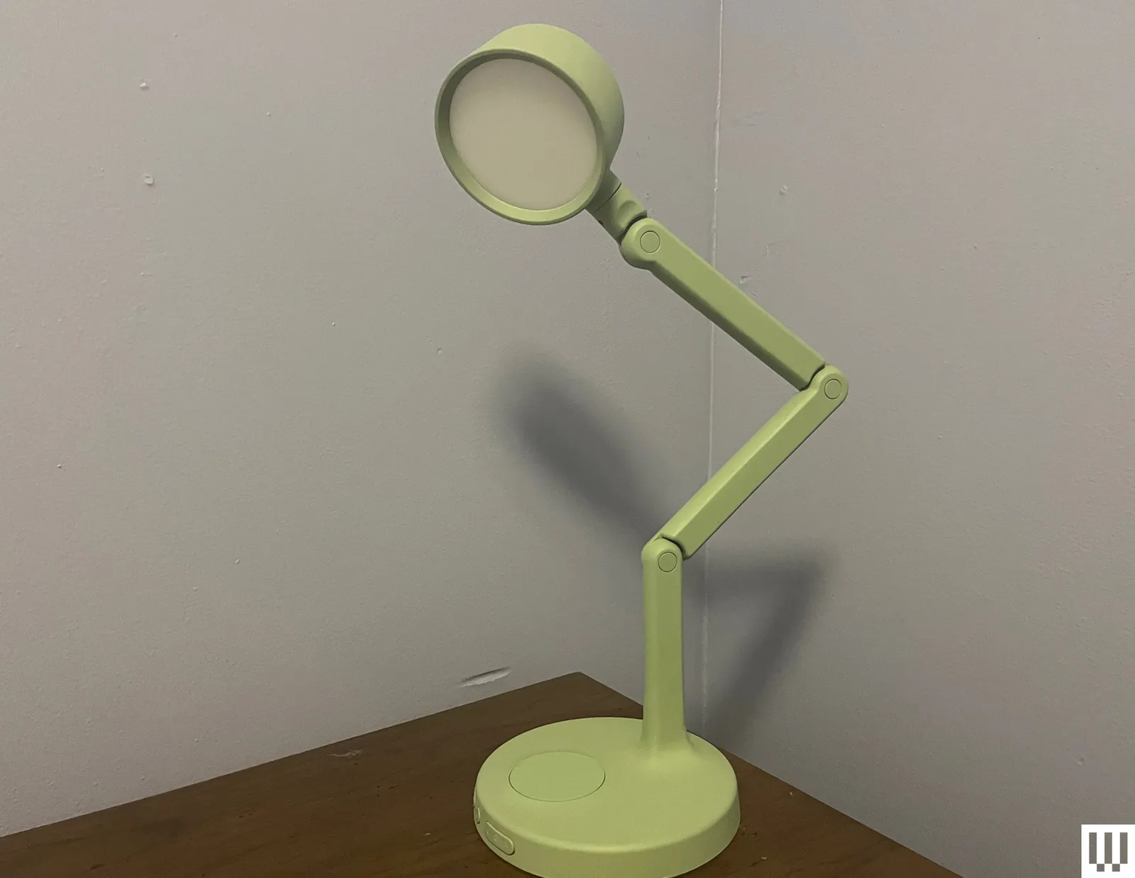 Image may contain Lamp Furniture and Tape