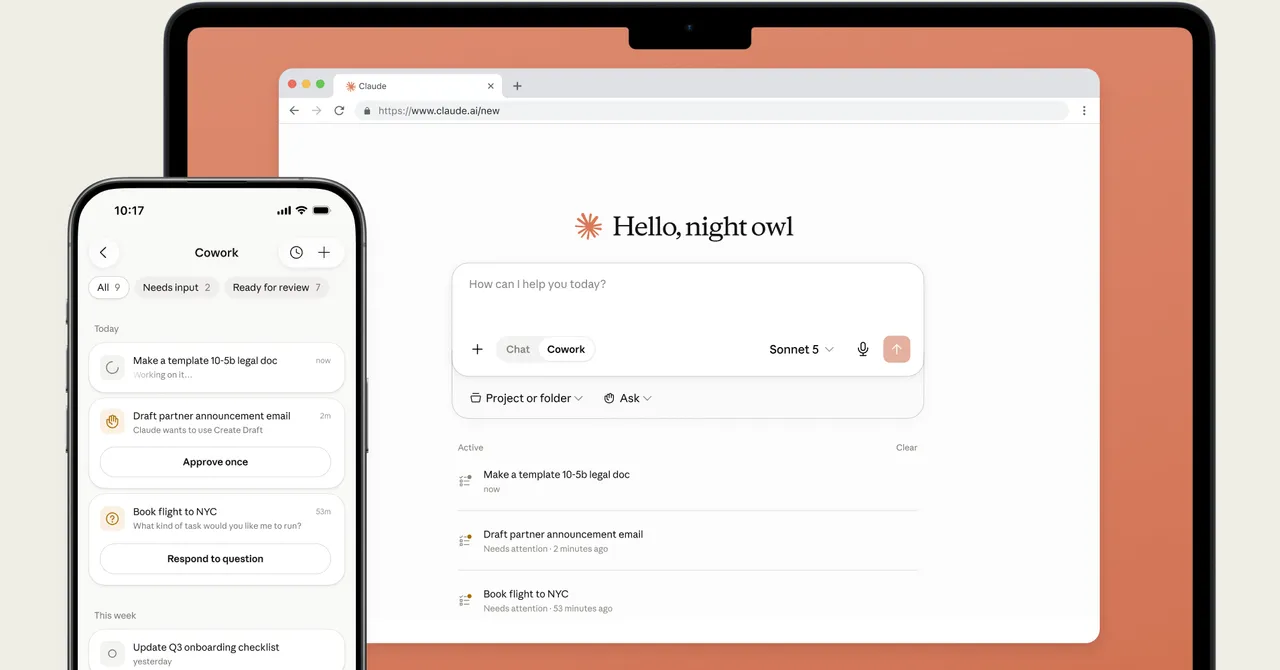 Shut Those Laptops! Anthropic Puts Its Claude Cowork Agent on Your Phone Shut Those Laptops! Anthropic Puts Its Claude Cowork Agent on Your Phone